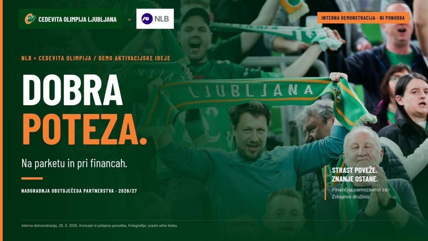 Naslovni slajd NLB × Cedevita Olimpija, Dobra poteza